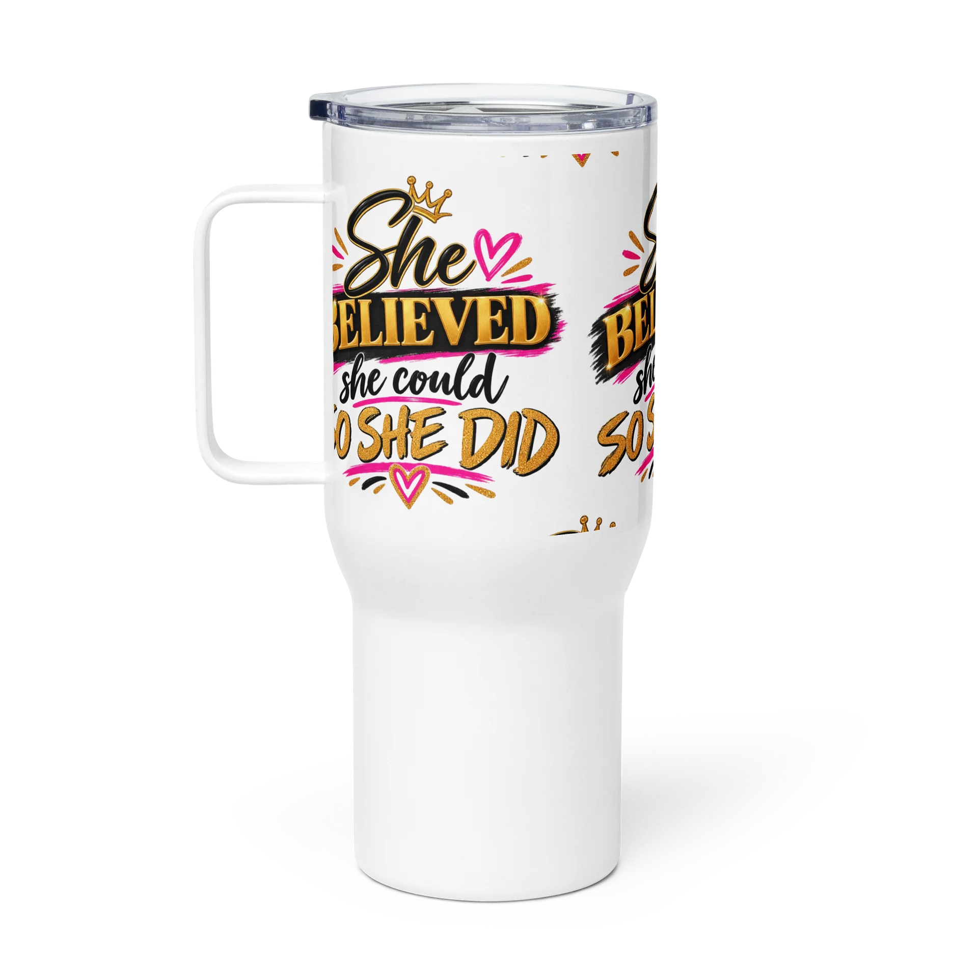 She Believed Crown Motivational Travel Mug product image (2)