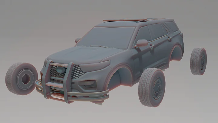 American Police Interceptor - Modern Warfare Wargame Resin Models Zona Alpha product image (2)