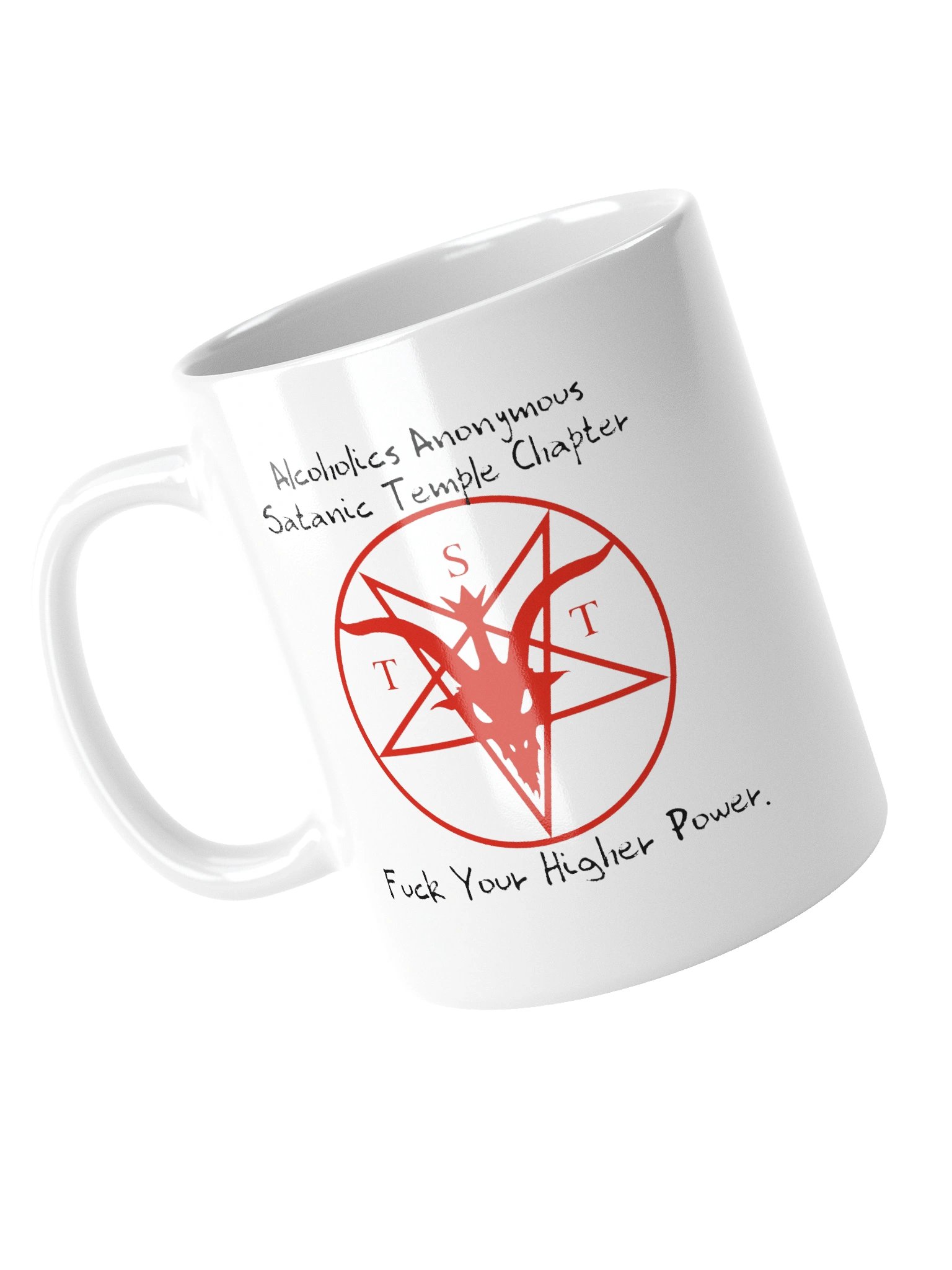 Alcoholics Anonymous Satanic Temple Chapter F*ck Your Higher Power Mug product image (13)