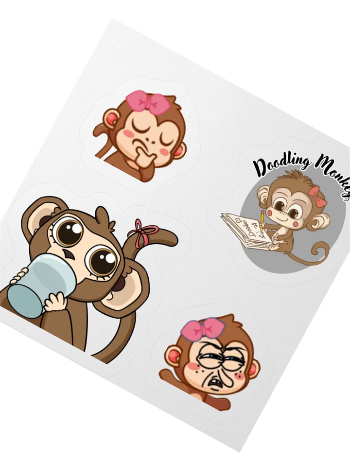 Monkey Stickers!! product image (1)