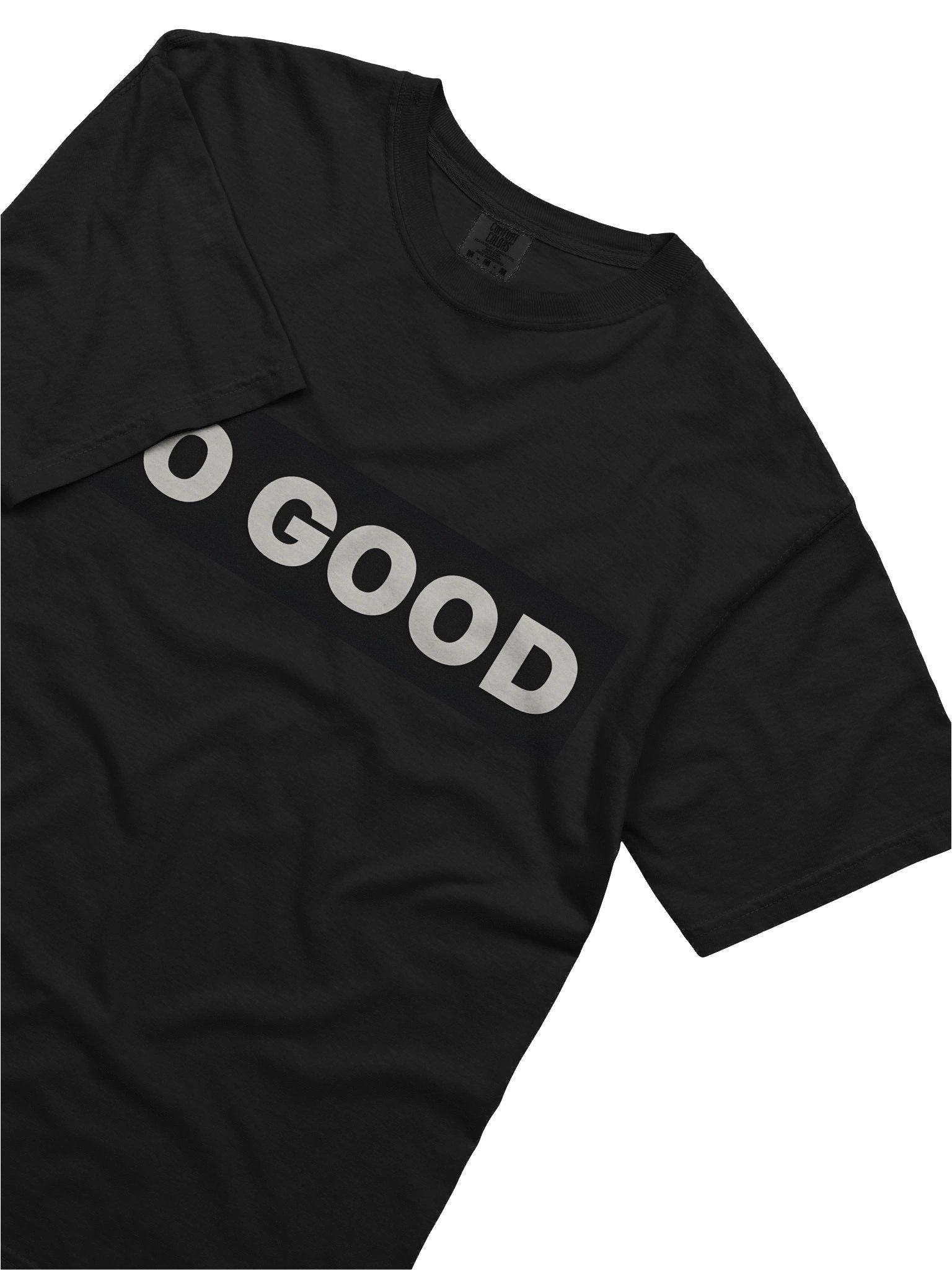 DO GOOD The signature mission tee. Unisex. Heavyweight Black T-Shirt product image (5)