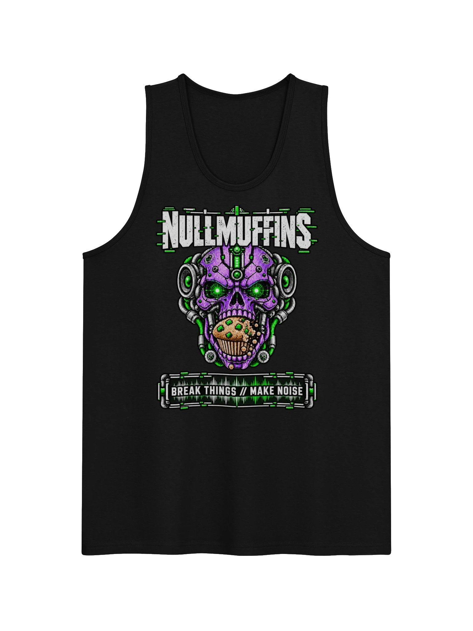 NullMuffins // Circuit Skull Premium Tank product image (1)