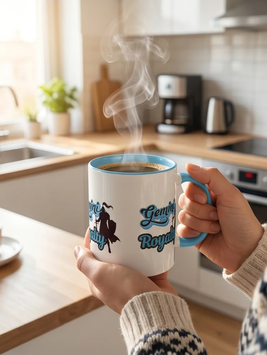 Gemini Royalty Blue Script Mug product image (1)