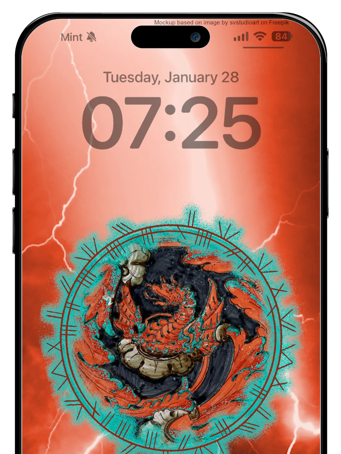 Bronze Dragon Phone Wallpaper product image (1)