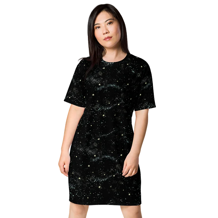 Starry Night Sky All-Over T-Shirt Dress product image (1)