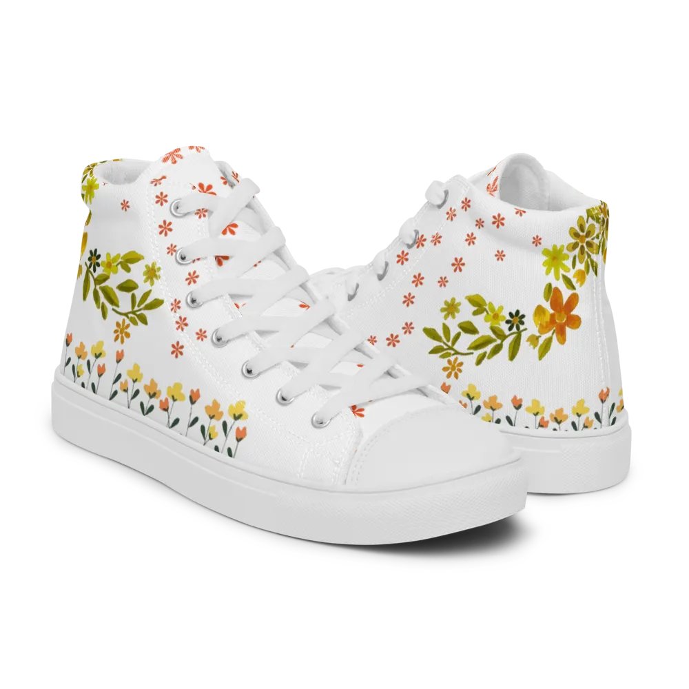 Floral Pixel Fusion High Tops product image (11)