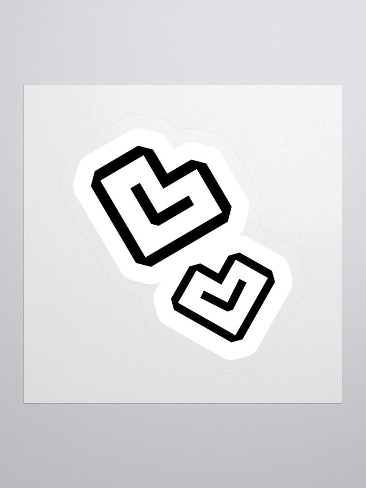 Paeshun Heart Sticker (Black) product image (1)