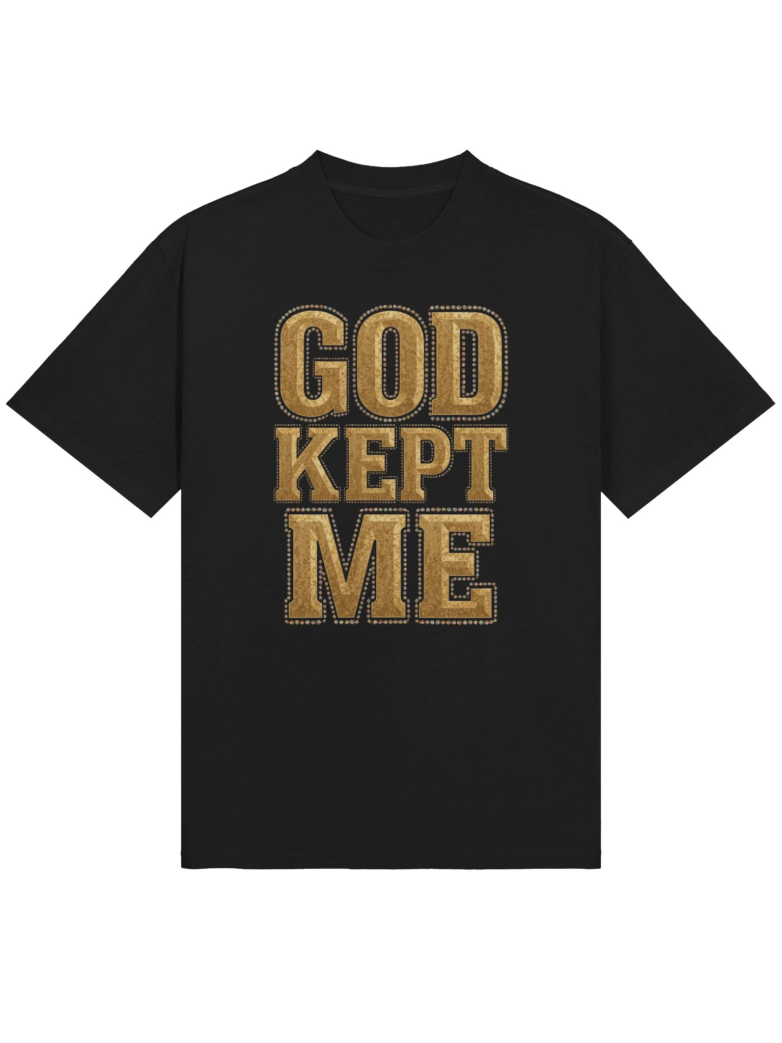 Divine God Kept Me - Faded Gold Tee product image (1)