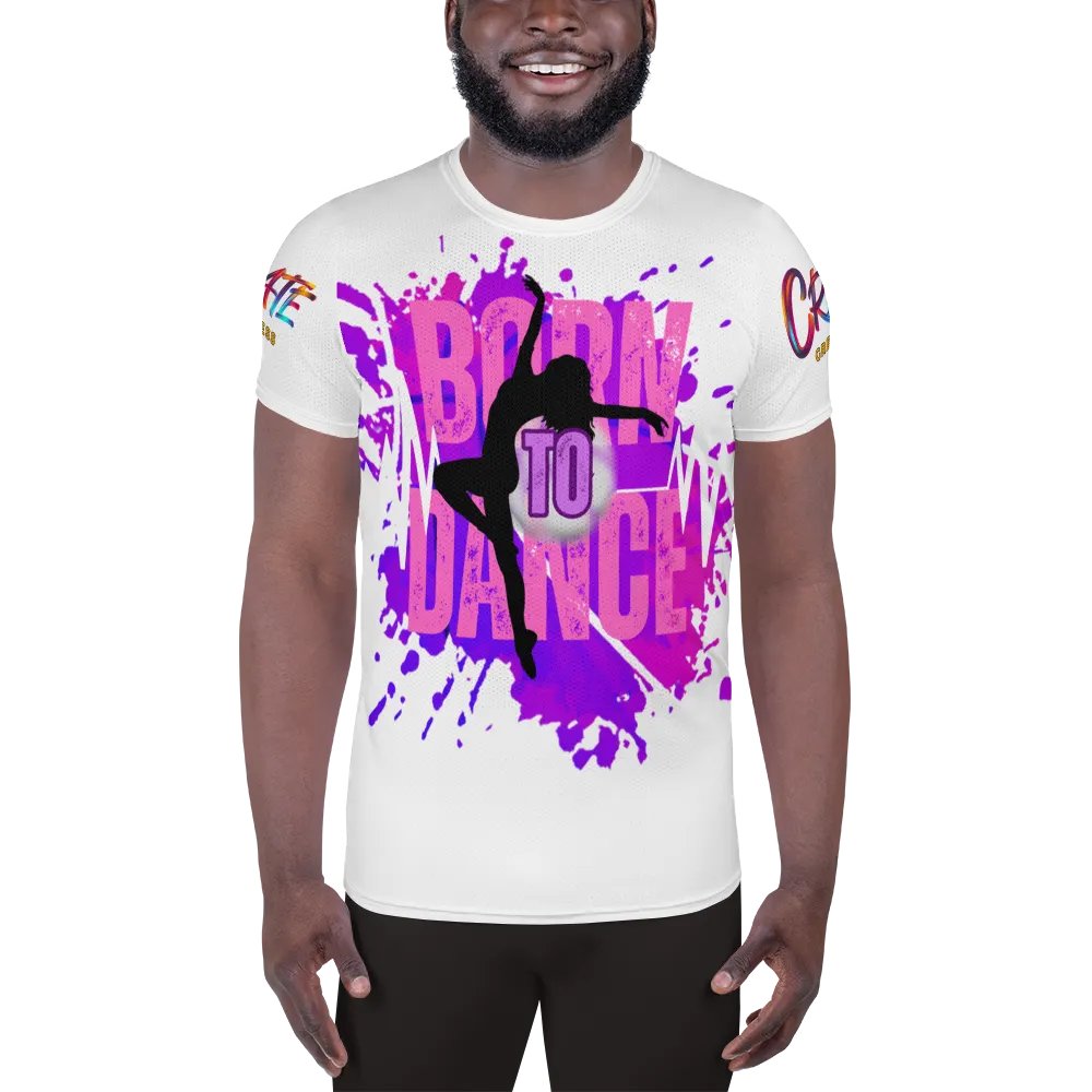 Born to Dance Her Silhouette Huge Print Athletic Tee product image (3)