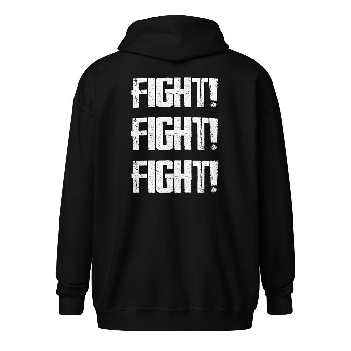 Kommission Z80 "fight! fight! fight!" zip-up hoodie product image (2)