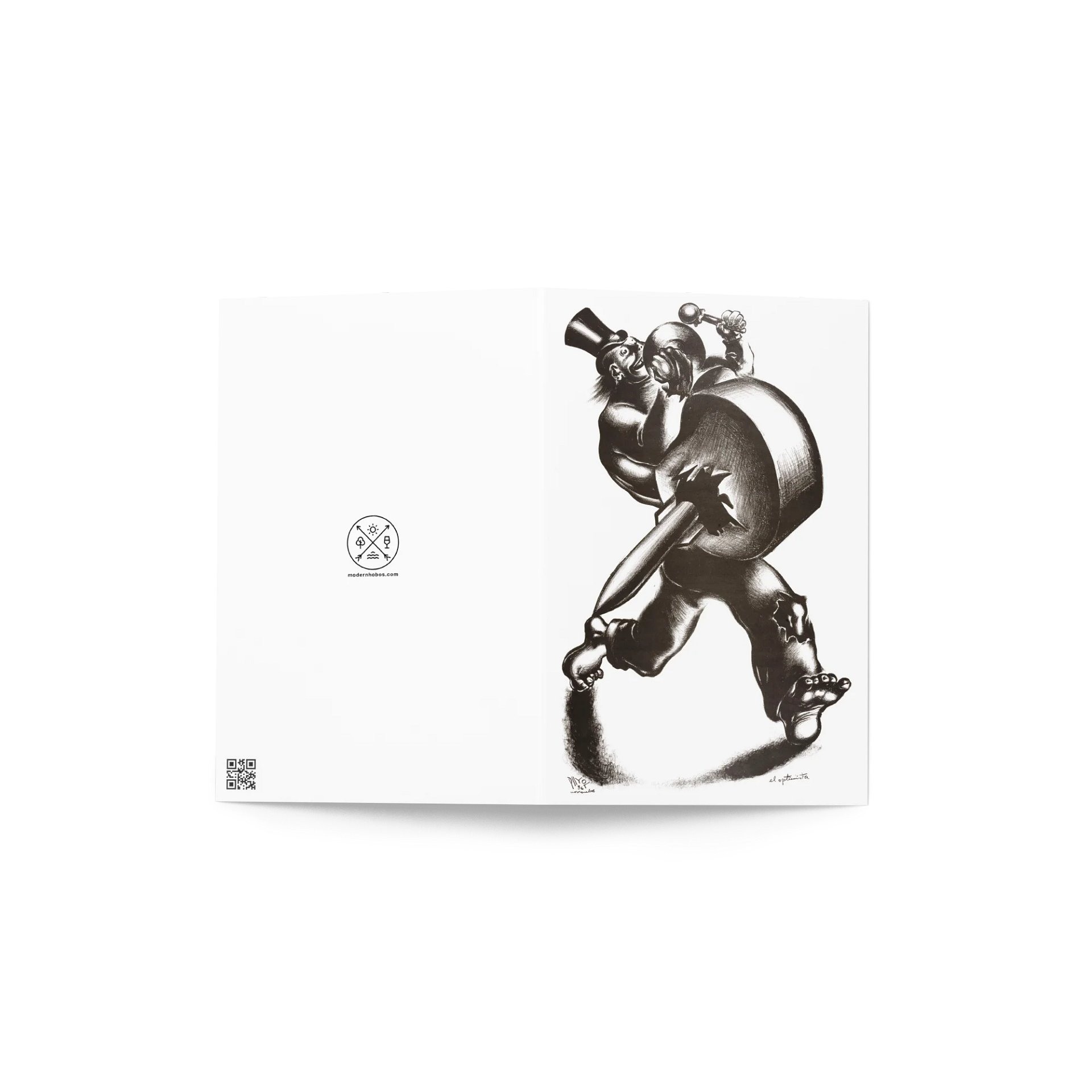 The Optimist Blank Greeting Card product image (3)