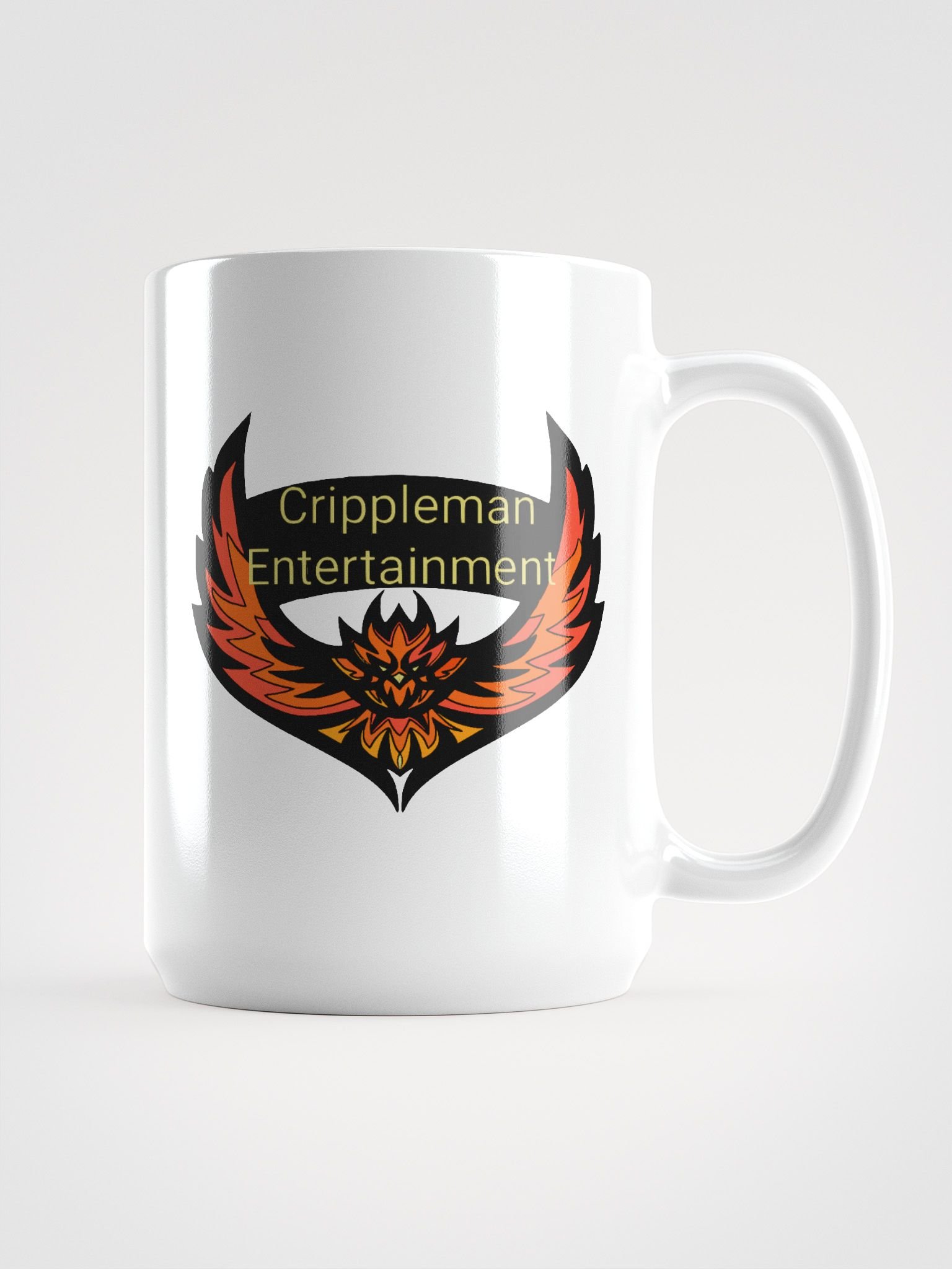 Fiery Phoenix White Glossy Mug product image (2)