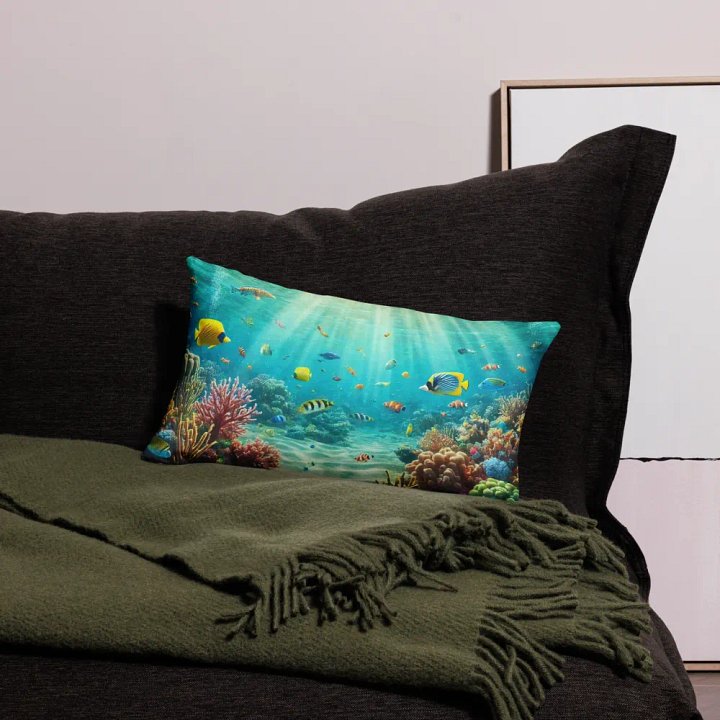 Vibrant Underwater Oasis Pillow Case product image (13)