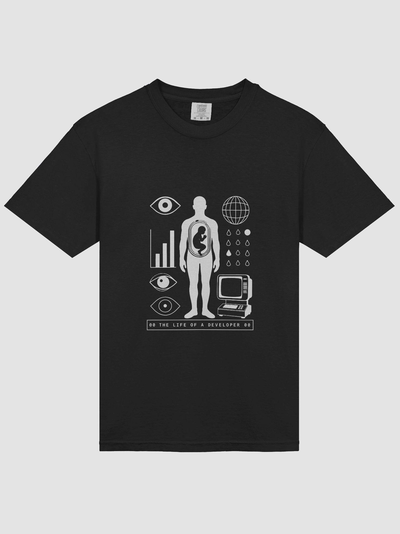 00 The Life of a Developer 00" T-Shirt product image (6)