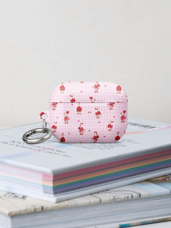 Pink coquette Valentine Goose AirPods® Pro Gen 1 and 2 Gen 1 and 2, Gen 3 Cases. product image (6)