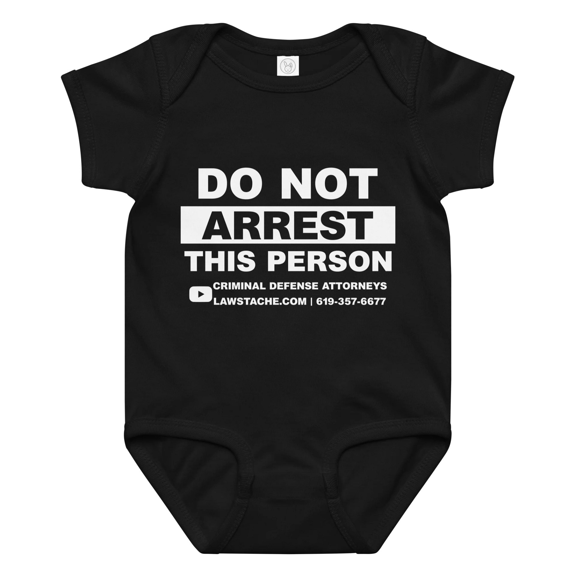 Do Not Arrest This Baby - Onesie BLK product image (1)