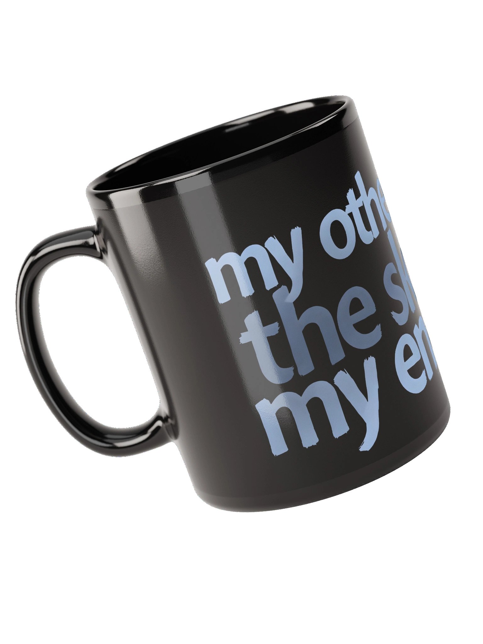 Skull of My Enemies Black Glossy Mug product image (10)