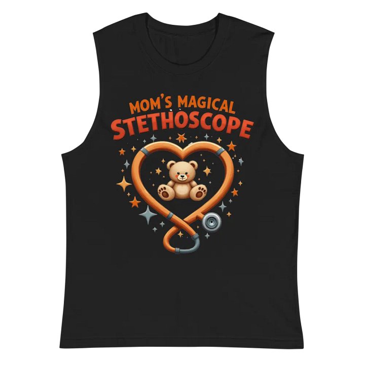 Mom's Magical Stethoscope Heart Muscle Tank product image (3)