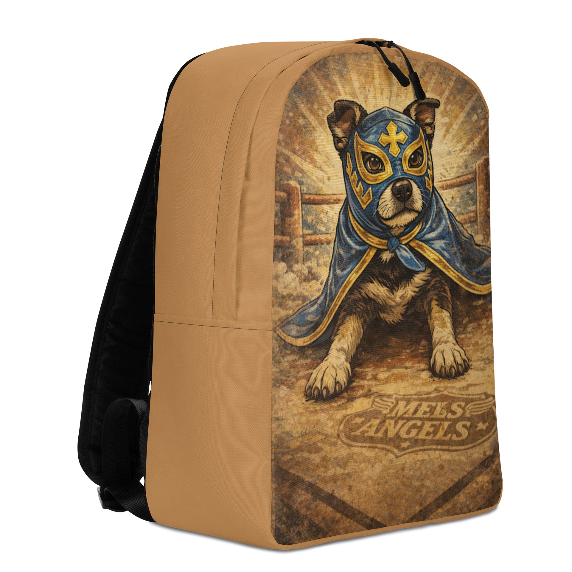 Los Guardianes Luchadores All-Over Print Backpack – Vintage Lucha Libre Dog Travel & School Bag product image (7)