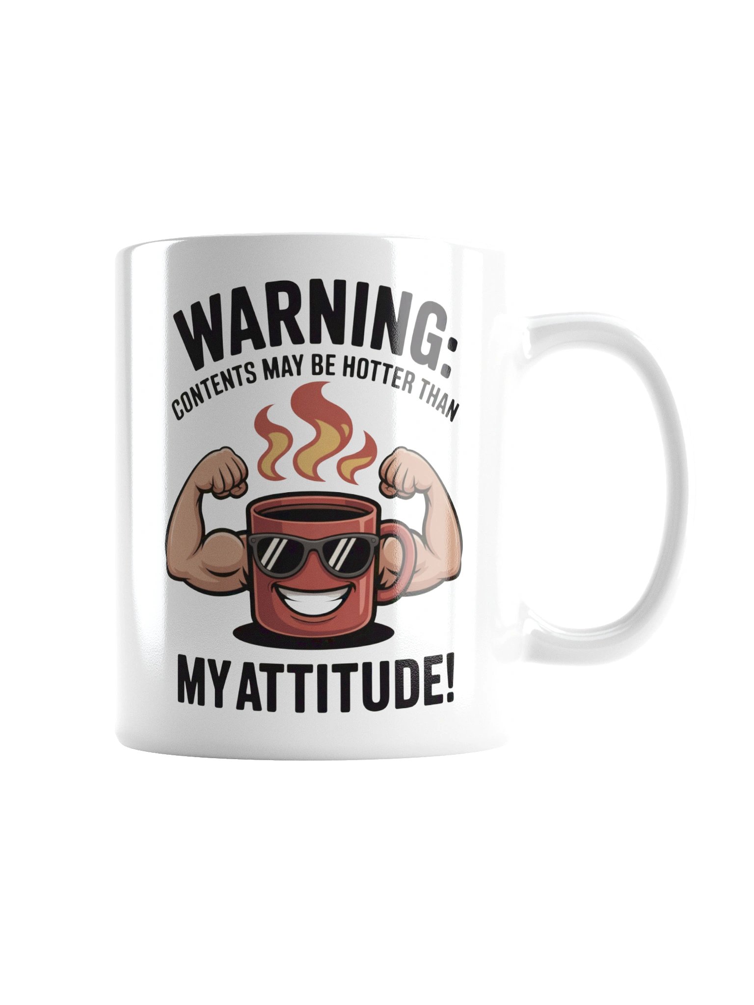 Hotter Than My Attitude Funny Coffee Mug – For Bold Men product image (3)