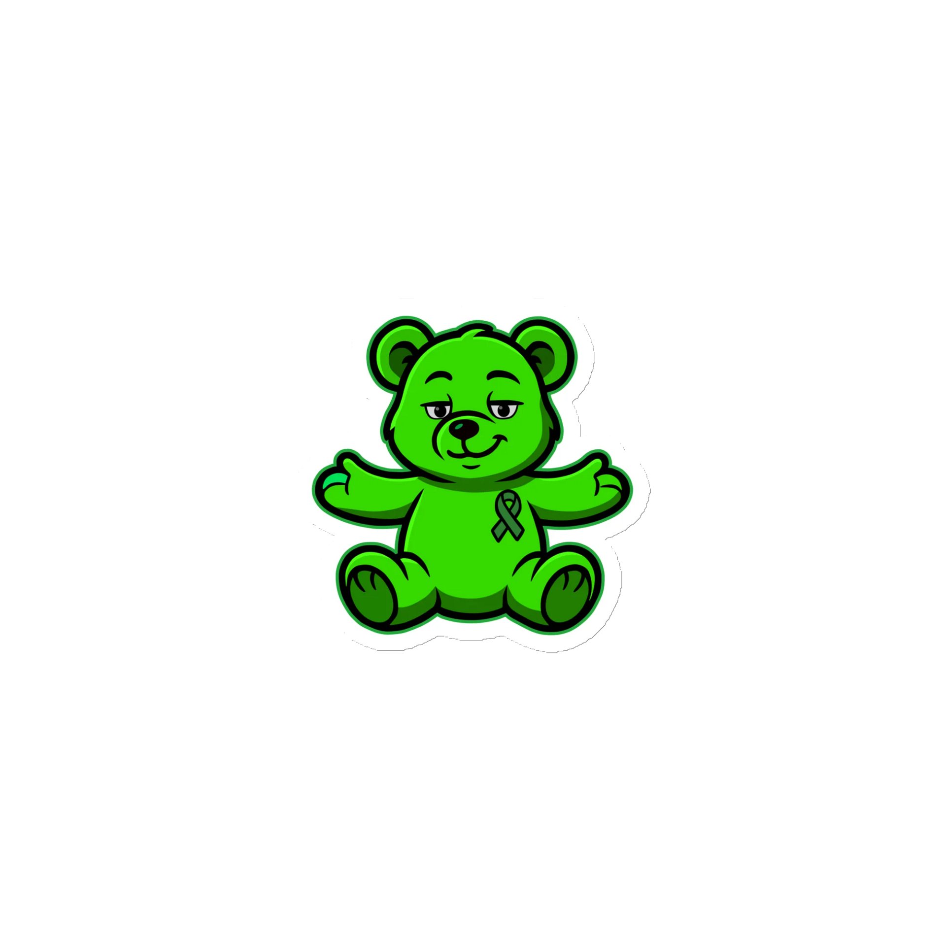 Green Bear of Sharing Magnet product image (1)