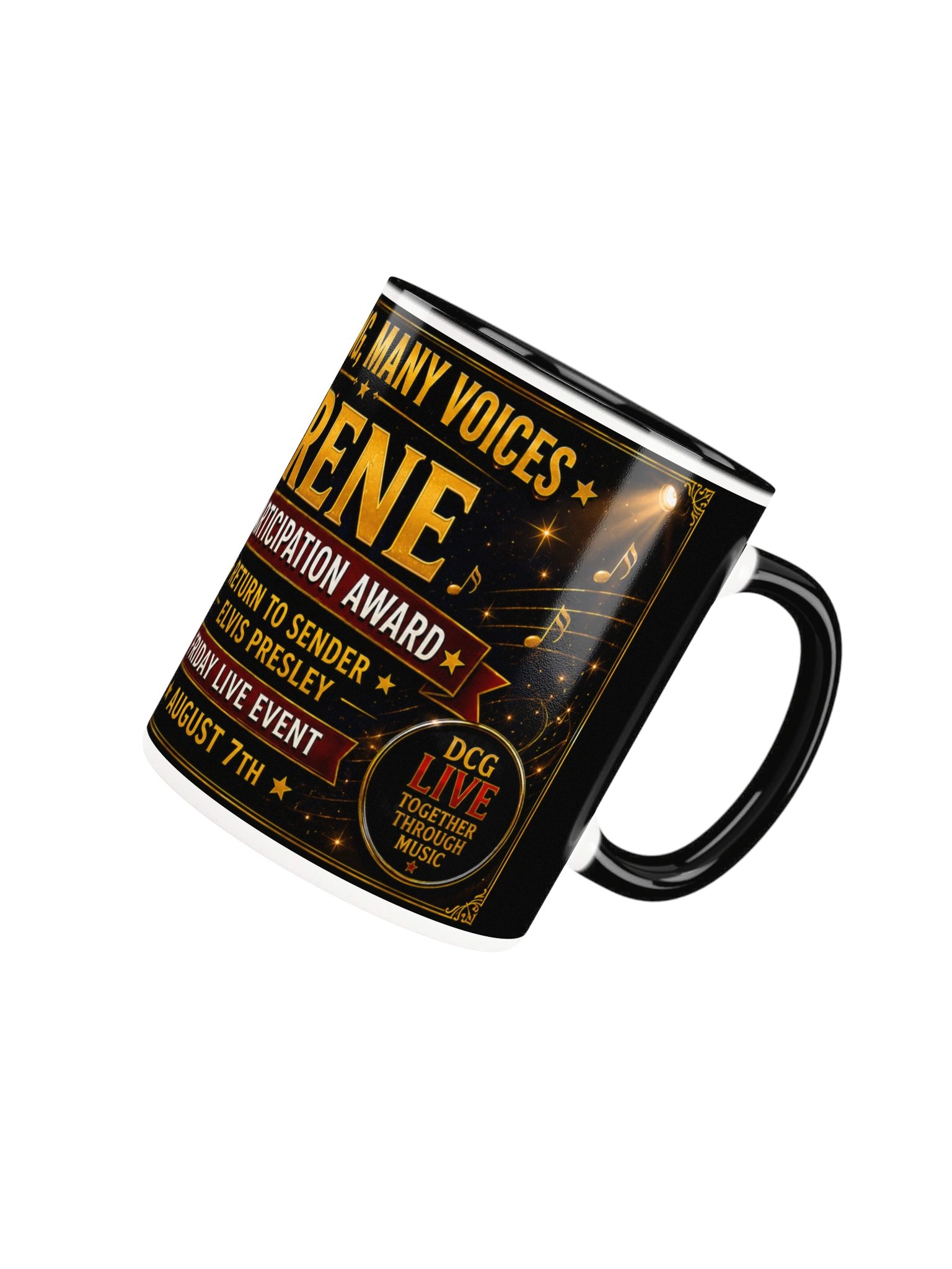 DCG MEMBERS BANNER COFFEE MUG. 'ONE SONG MANY VOICES' LIVE SHOW product image (38)