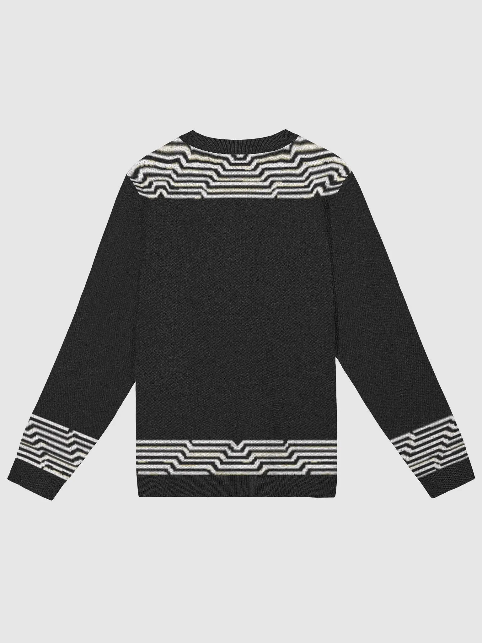 ISI ỌDỤM Black and White Jacquard Sweater product image (2)
