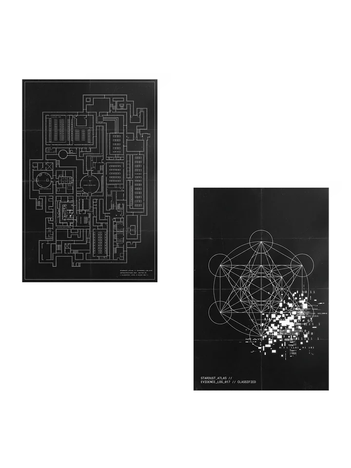// HARDWARE_SYNC // DUAL_BLUEPRINT_KIT - Simulation Theory Poster Set product image (2)