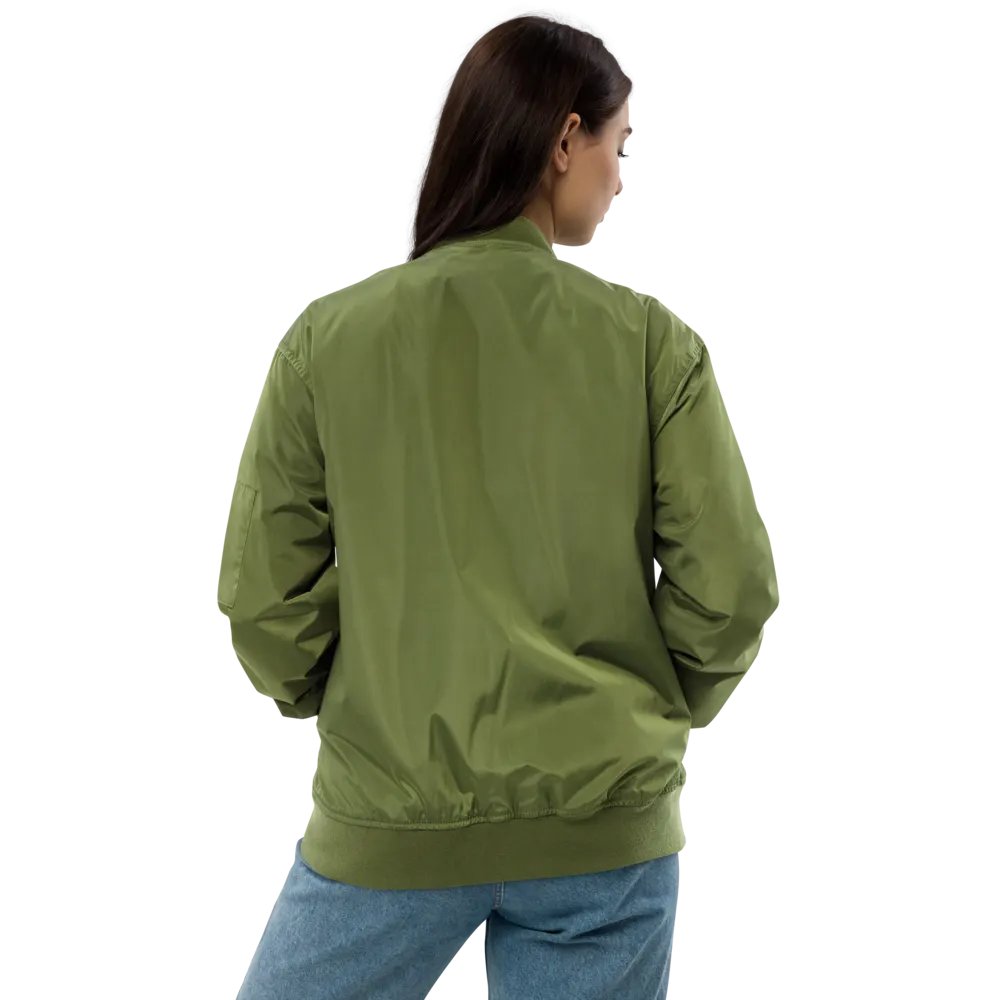 TDS Music Unisex Recycled Bomber Jacket - Black & Army Green, Sustainable Style product image (8)