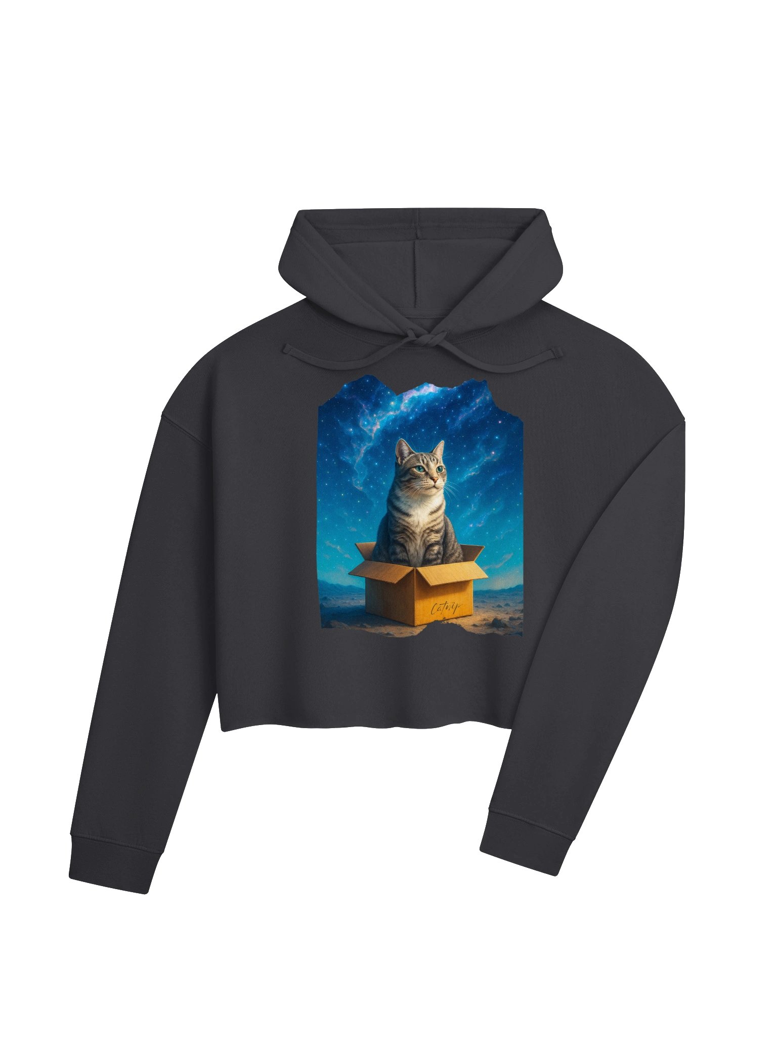 Catnip Cat Cropped Hoodie product image (19)