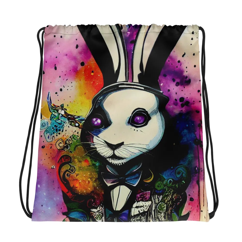 Whimsical Rabbit Dreams Drawstring Bag product image (1)
