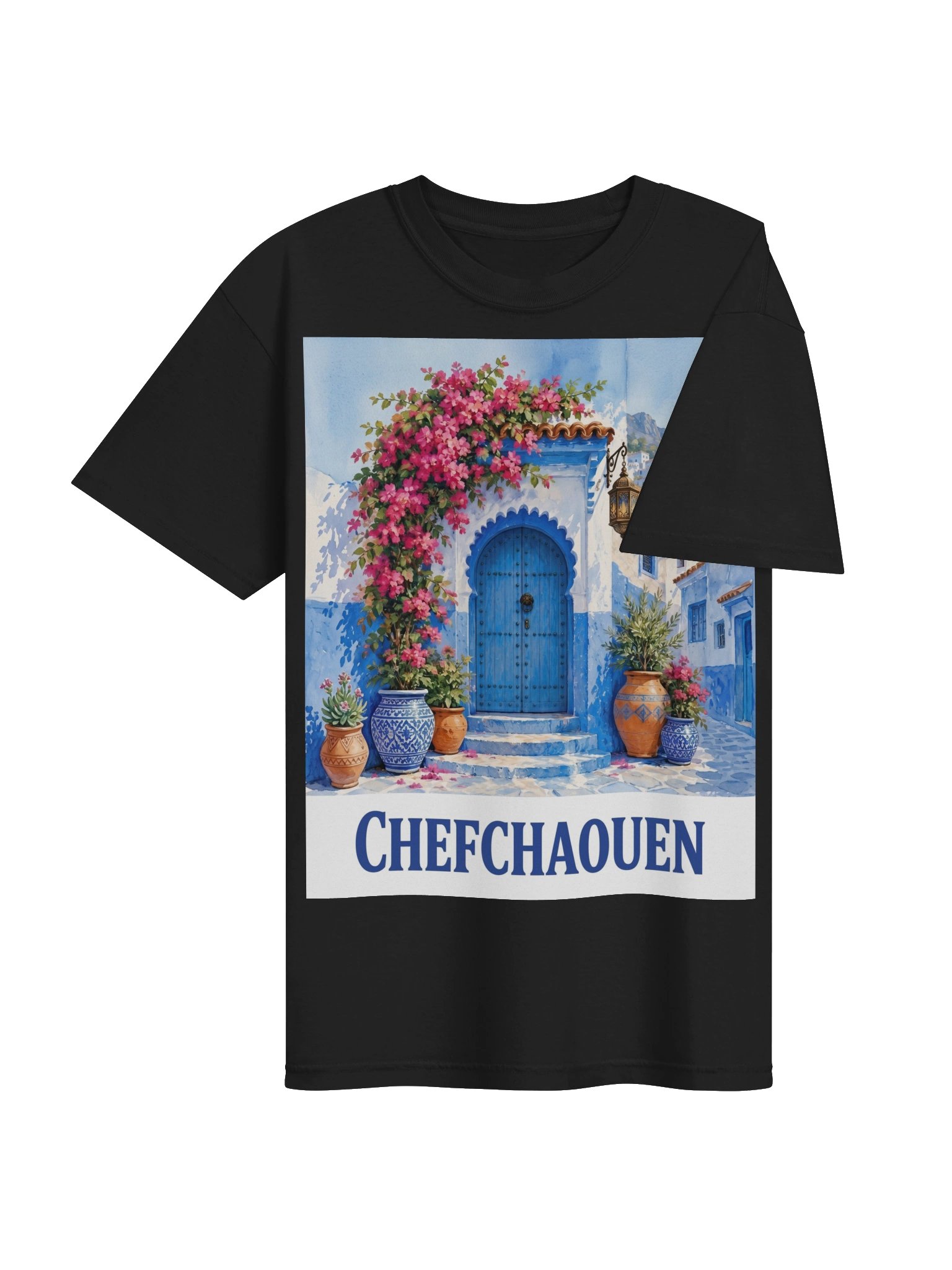 Chefchaouen Blue Door T-Shirt product image (14)