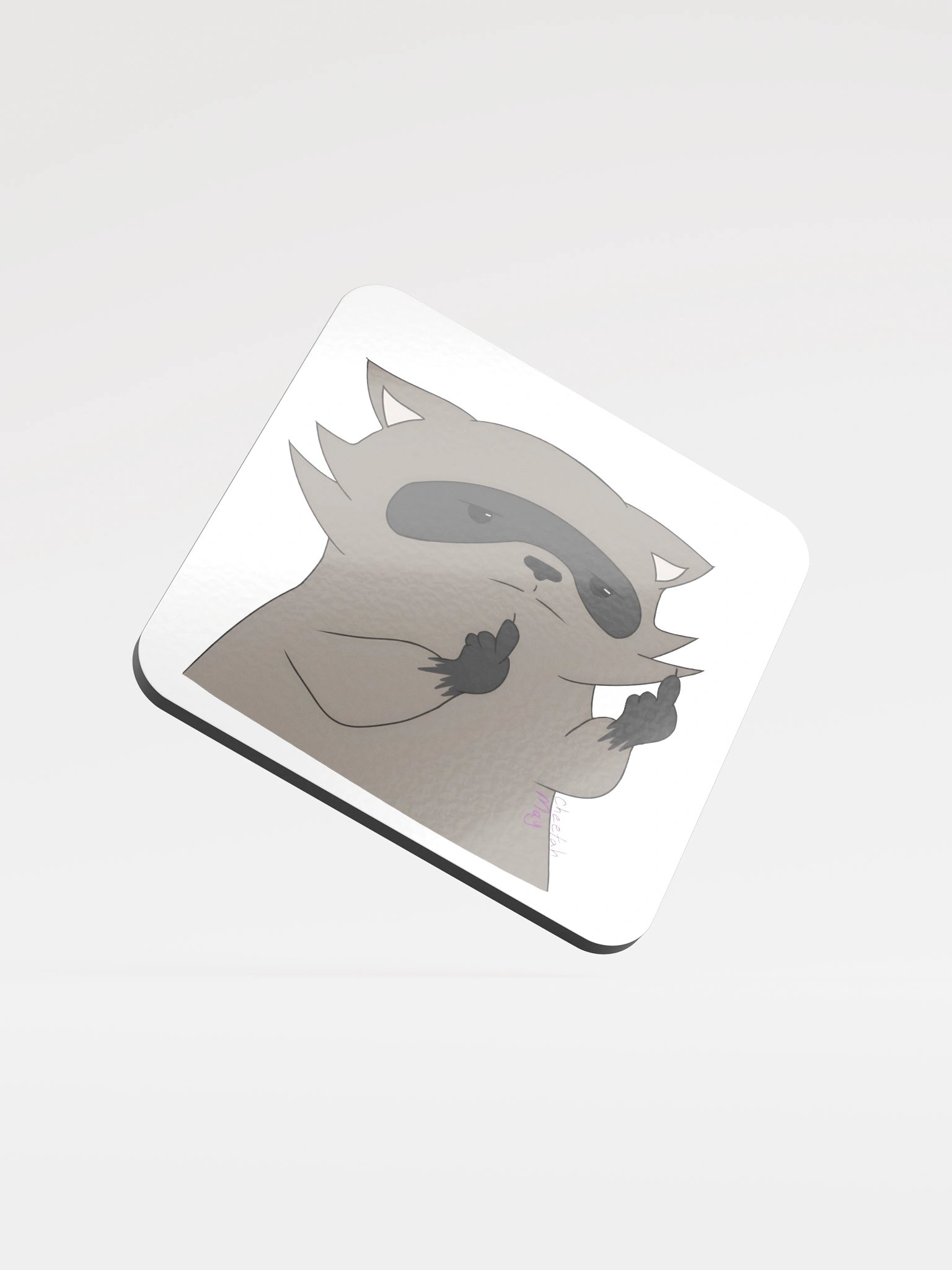 RespawnRaccoon's Middle Finger Coaster product image (1)