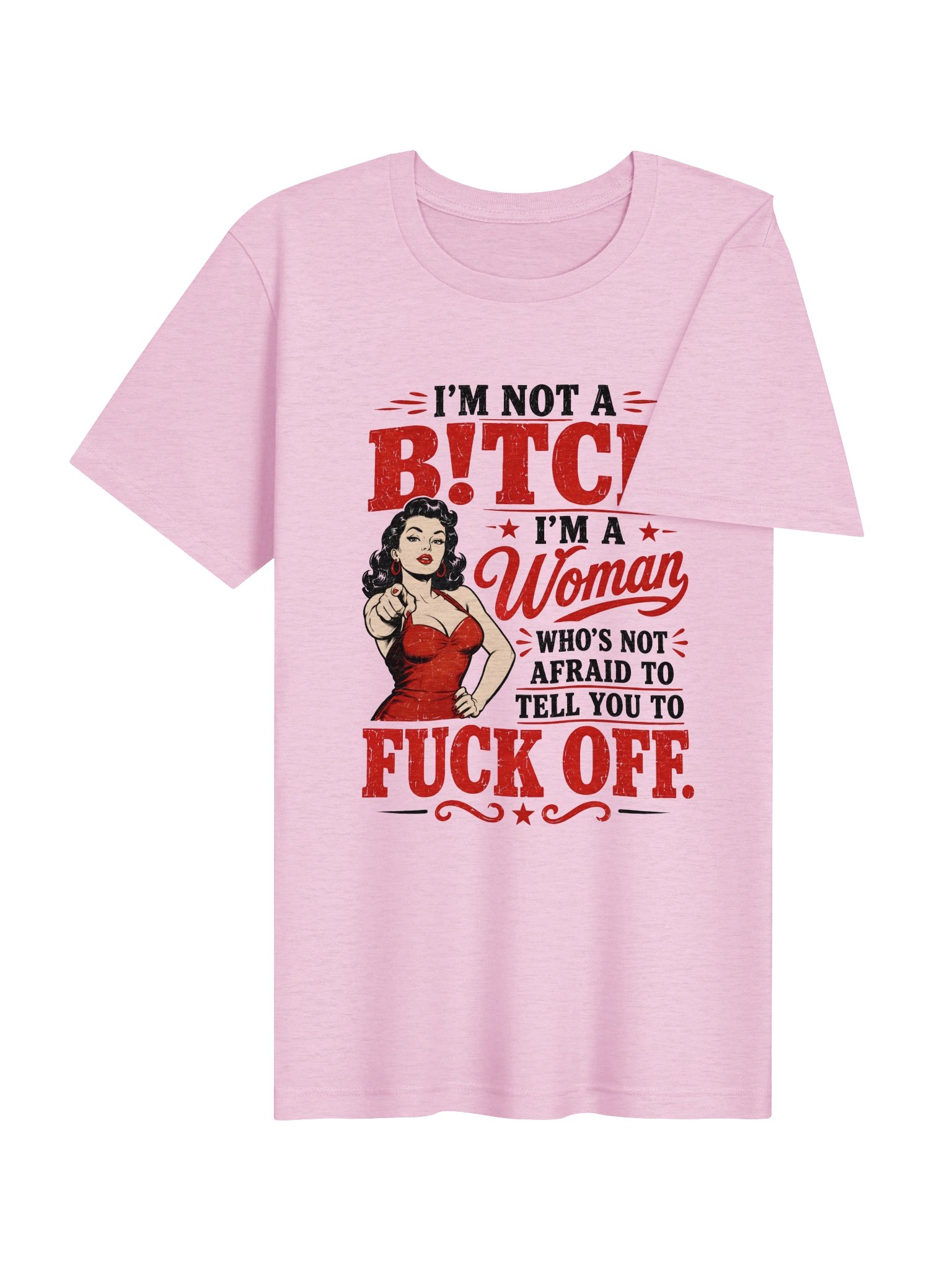 I'm Not a Bitch I'm a Woman Funny Vintage T-Shirt | Bold Feminist Graphic Tee product image (37)