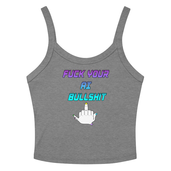 AI Bullshit Crop Tank product image (12)