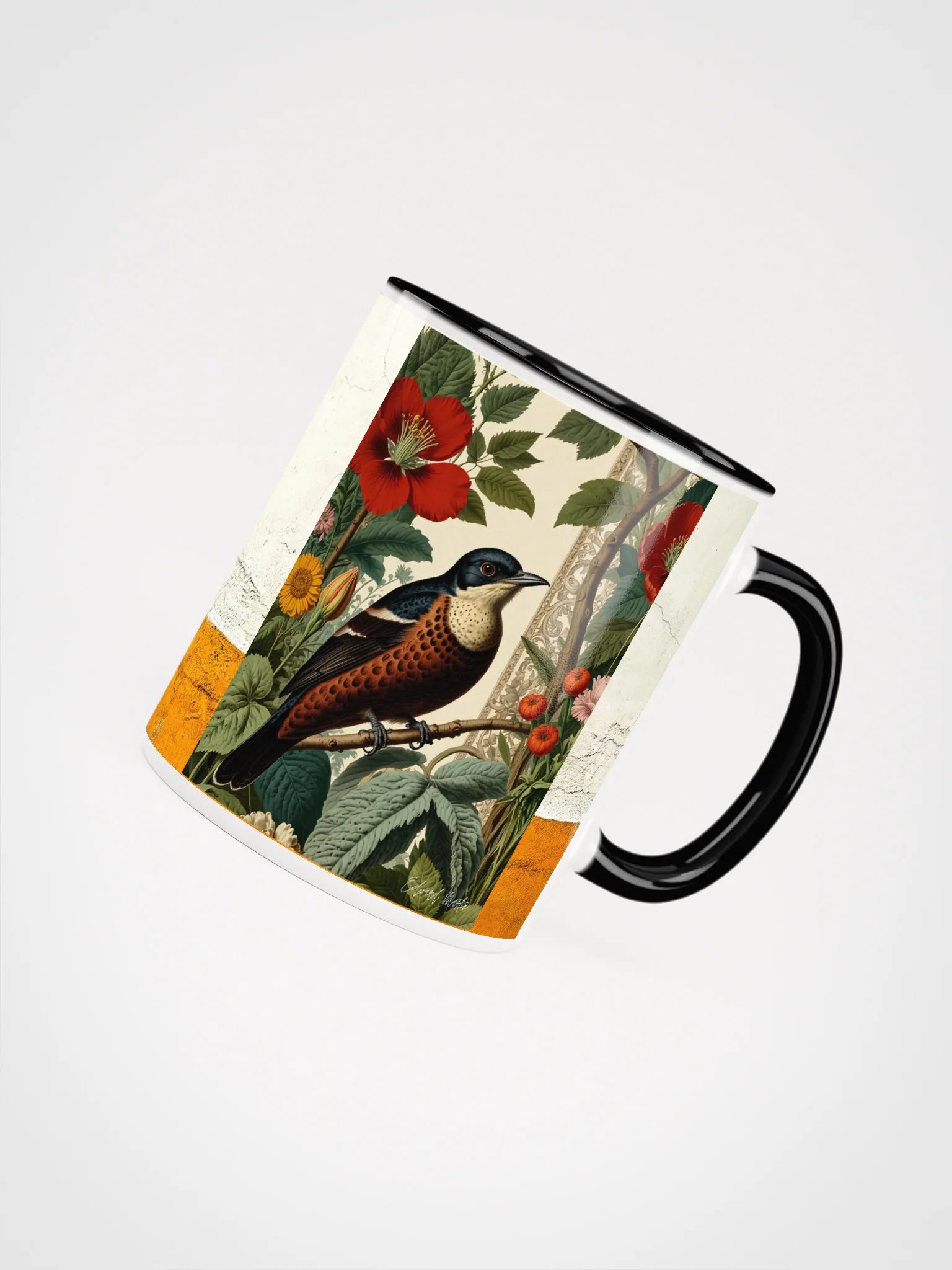 Vibrant Avian Oasis Ceramic Mug product image (8)