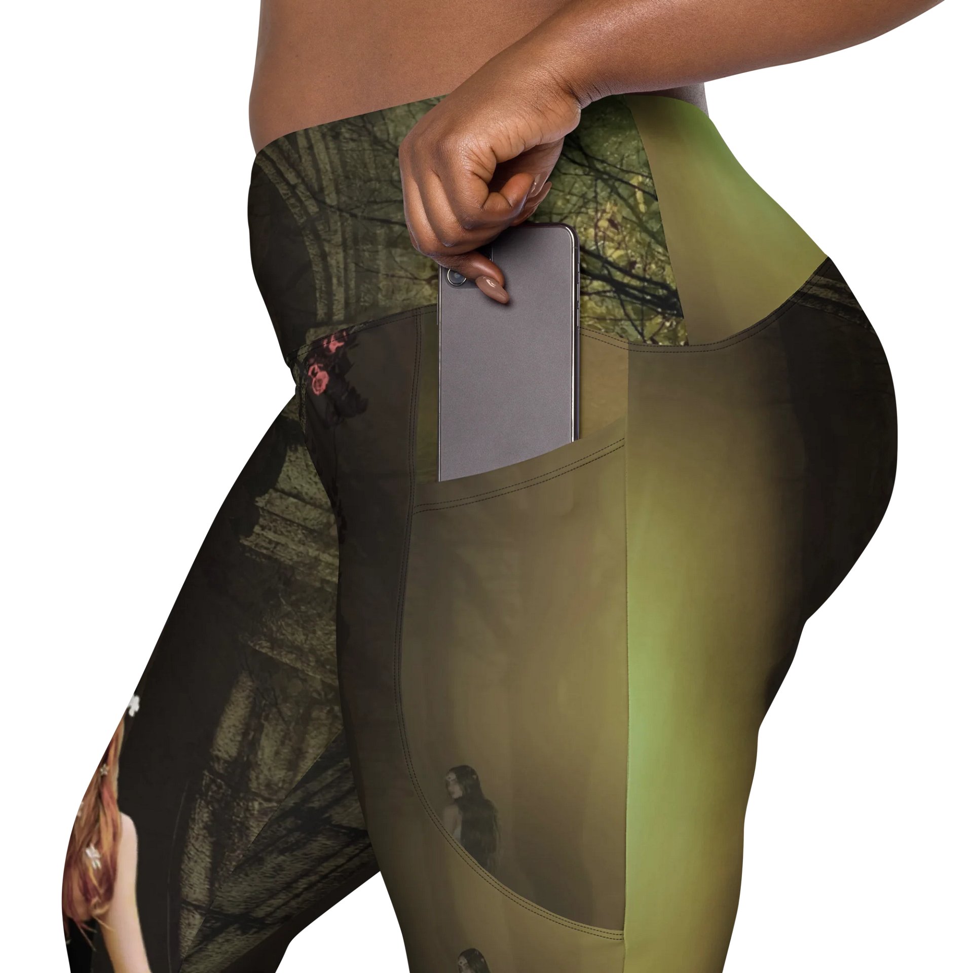 'Elven Stories - Blinded By The Light' Crossover Leggings with Pockets product image (8)