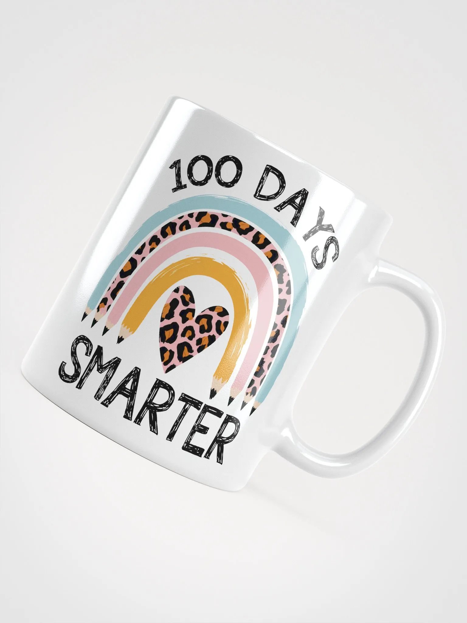 Leopard Rainbow 100 Days Smarter Mug product image (6)
