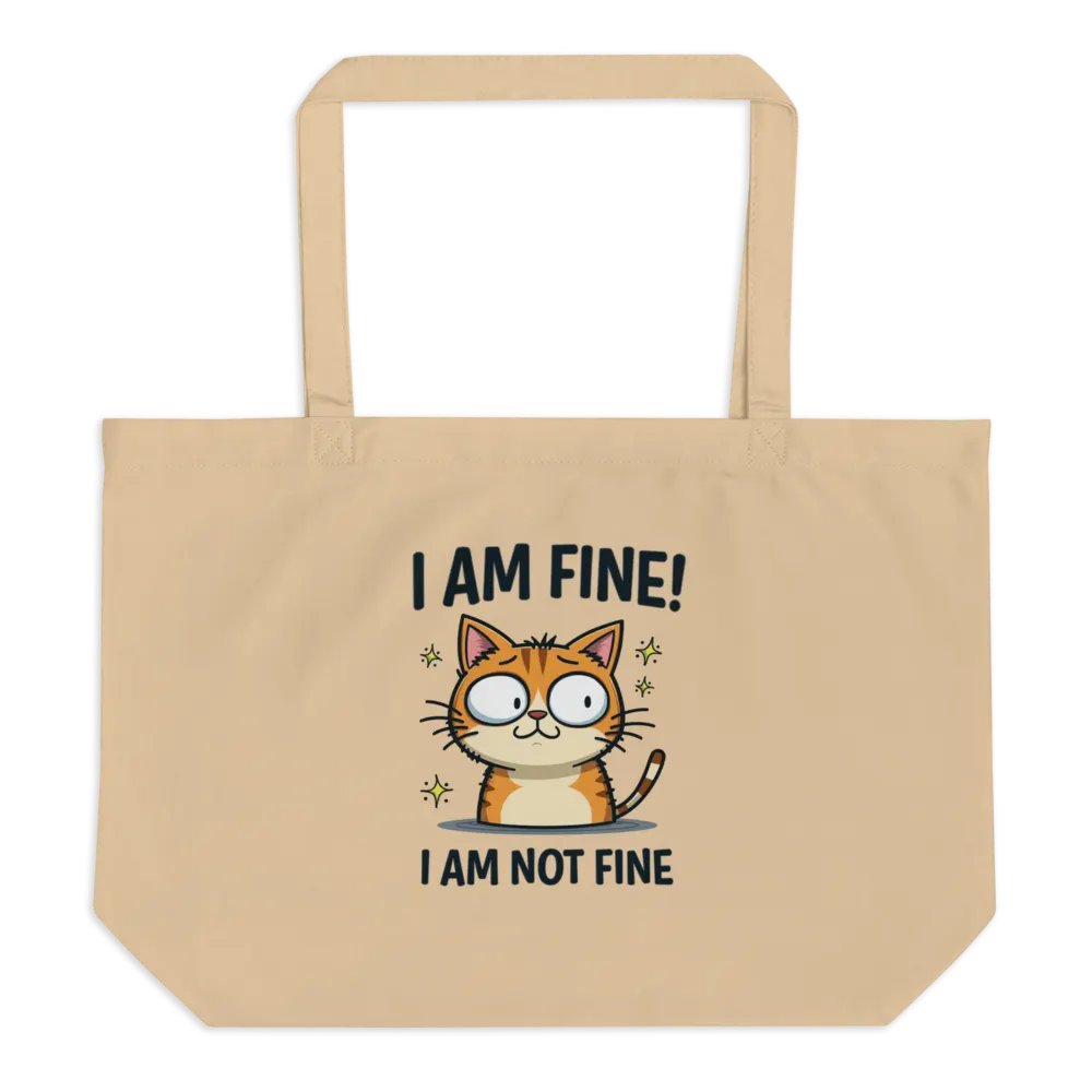 Worried Kitty Eco Tote product image (1)