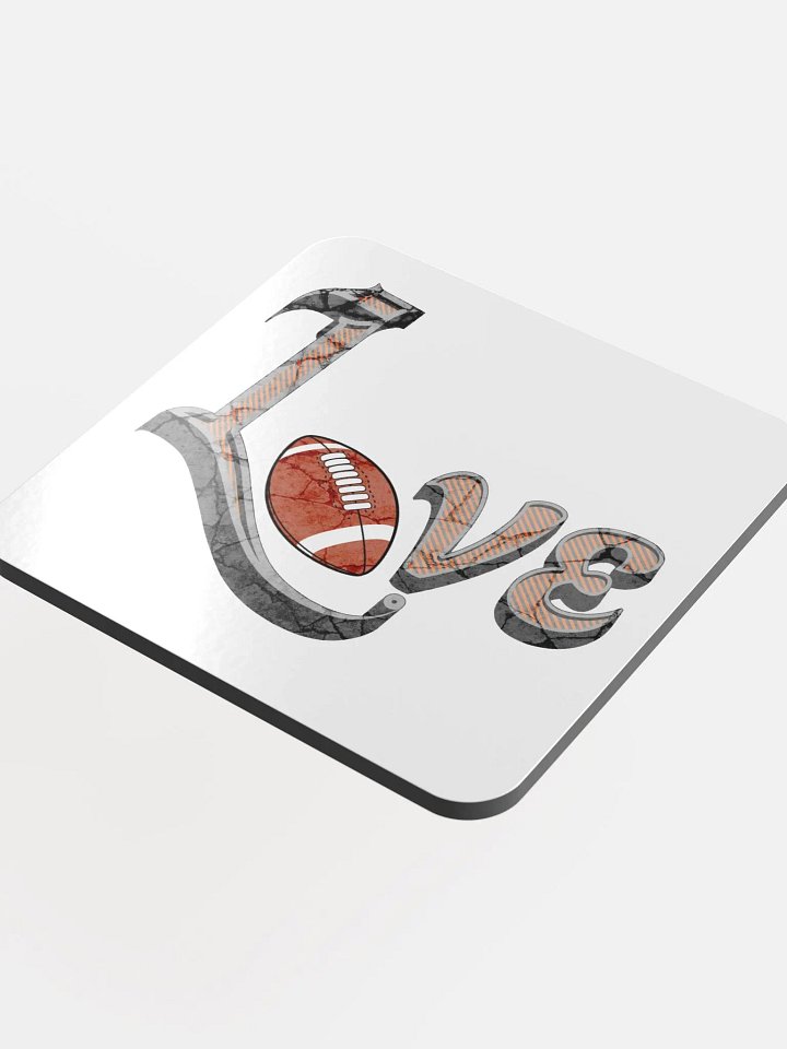 Love Football of the Game Cork Coaster product image (1)
