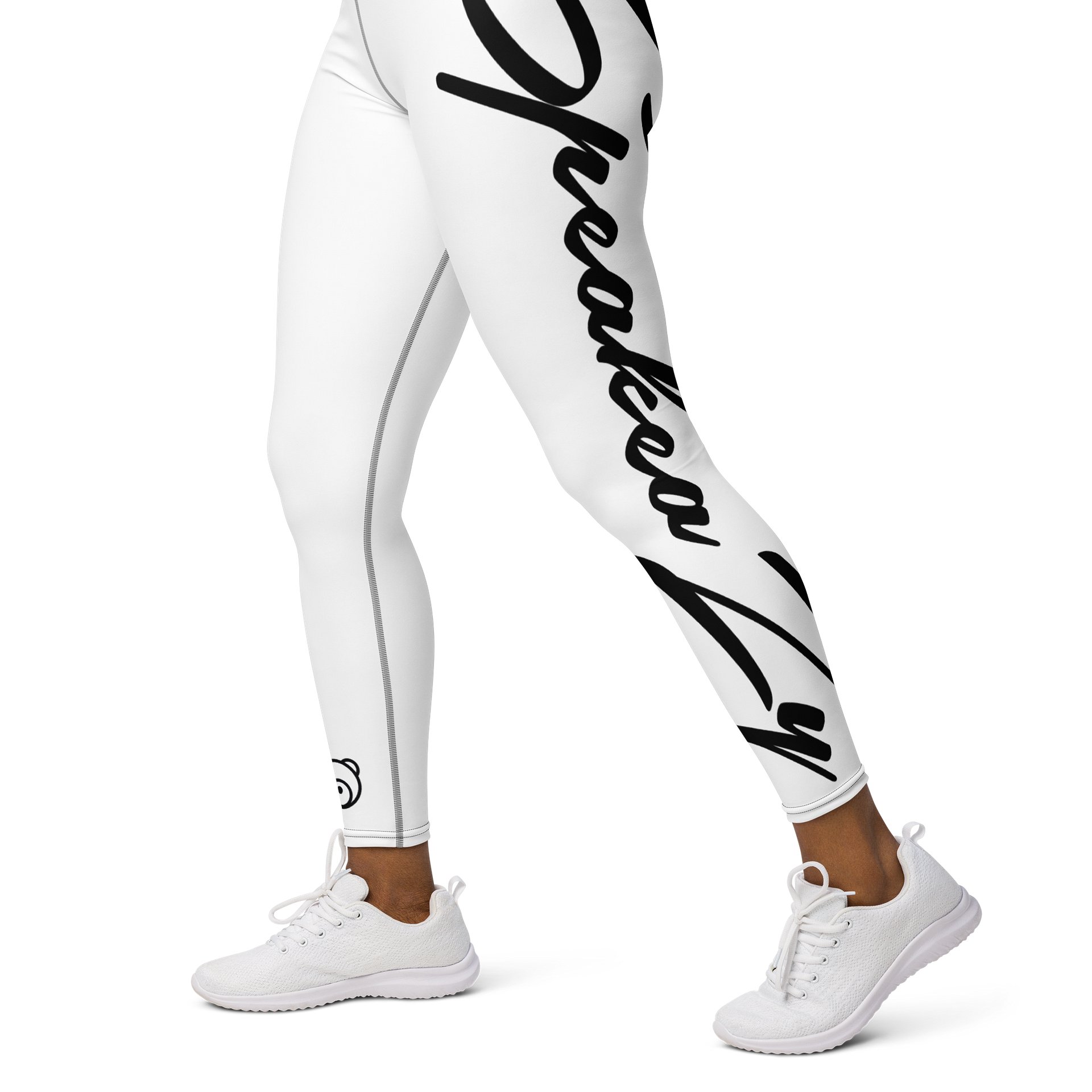 SpeakeaZy Yoga Pants White & Black product image (3)