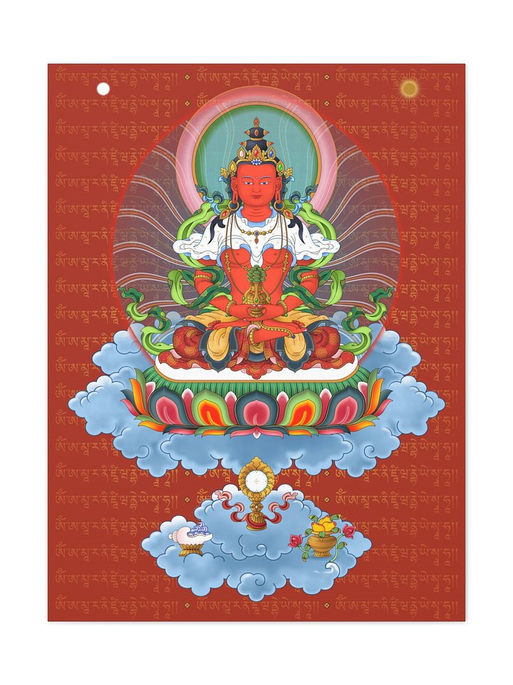 Amitayus Buddha thangka canvas print product image (1)