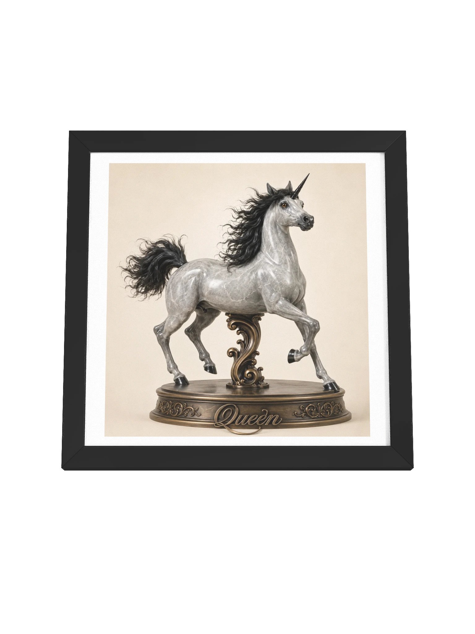 Chess Collection — Queen Unicorn Framed Poster product image (58)
