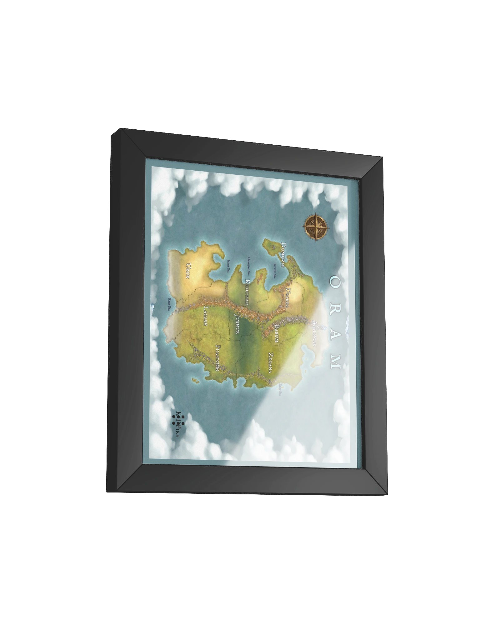 Framed Oram Map (v1) product image (9)