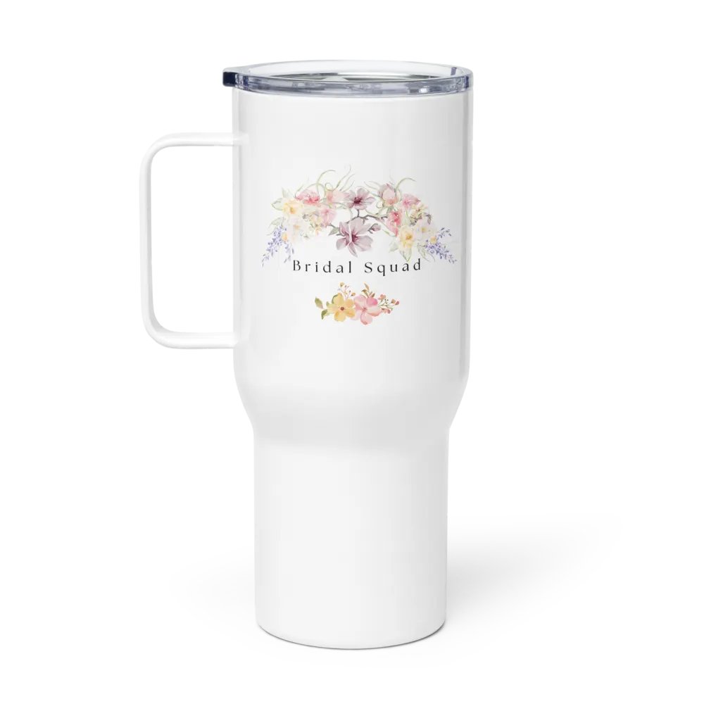 Bridal Squad 007 Delicate Floral Bliss Travel Mug product image (1)