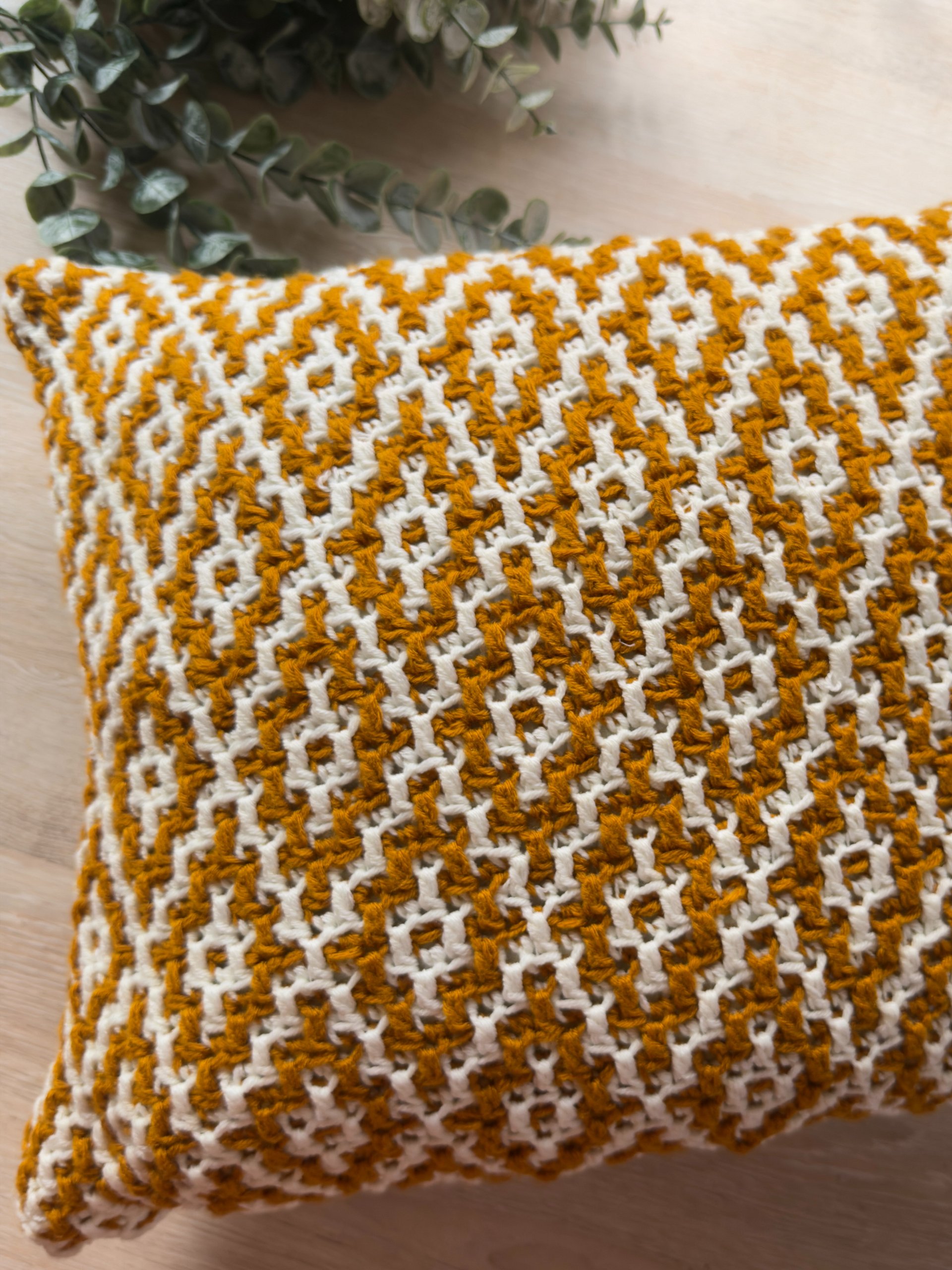 Crochet Mosaic Cushion Cover Pattern product image (1)