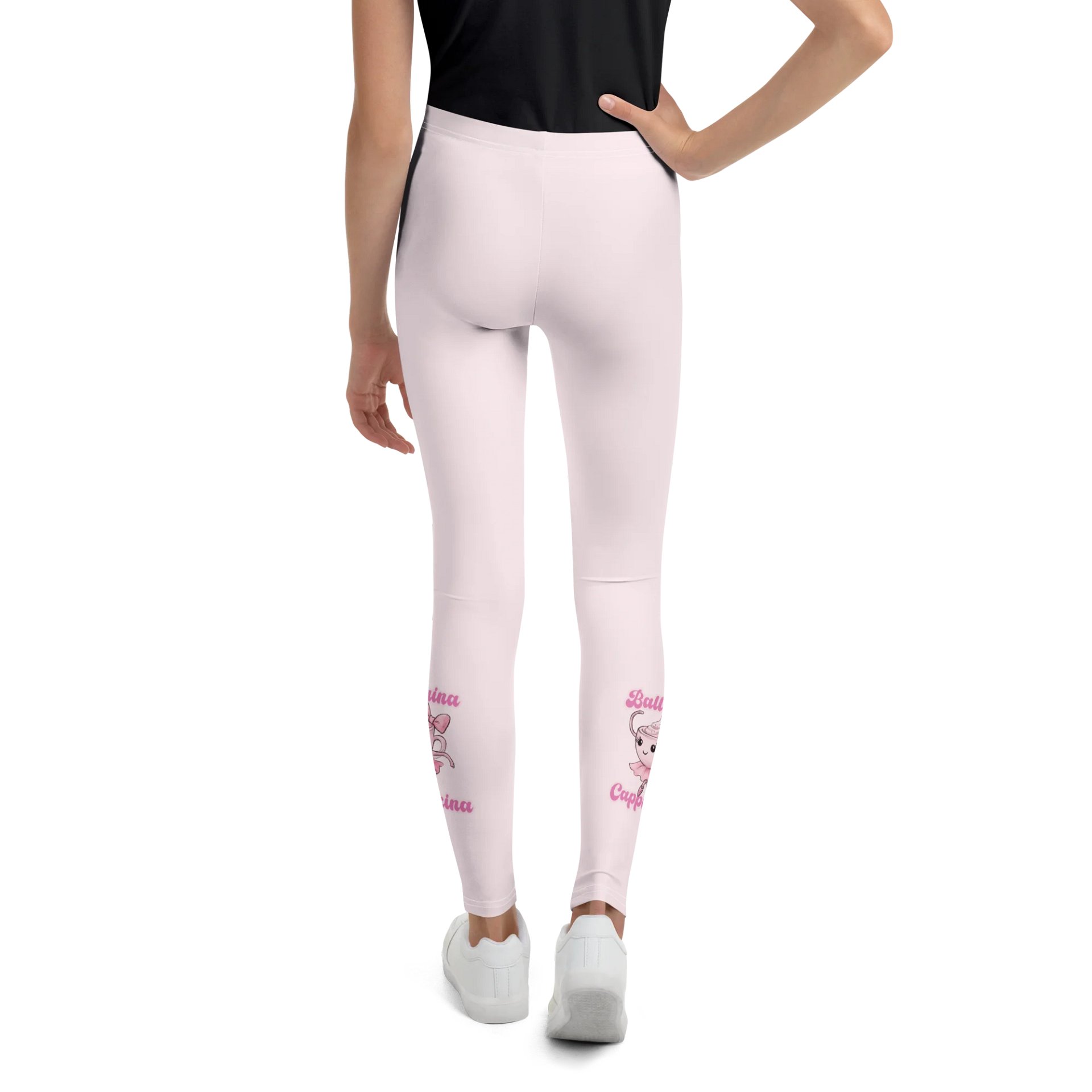 Ballerina Cappuccina – Watercolor Design Leggings for Youth product image (3)