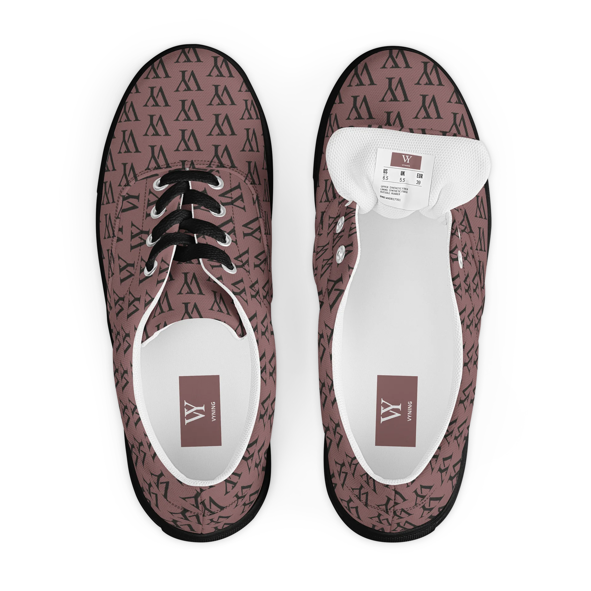 BROWN VYNING Men's Lace-Up Canvas Sneakers product image (4)