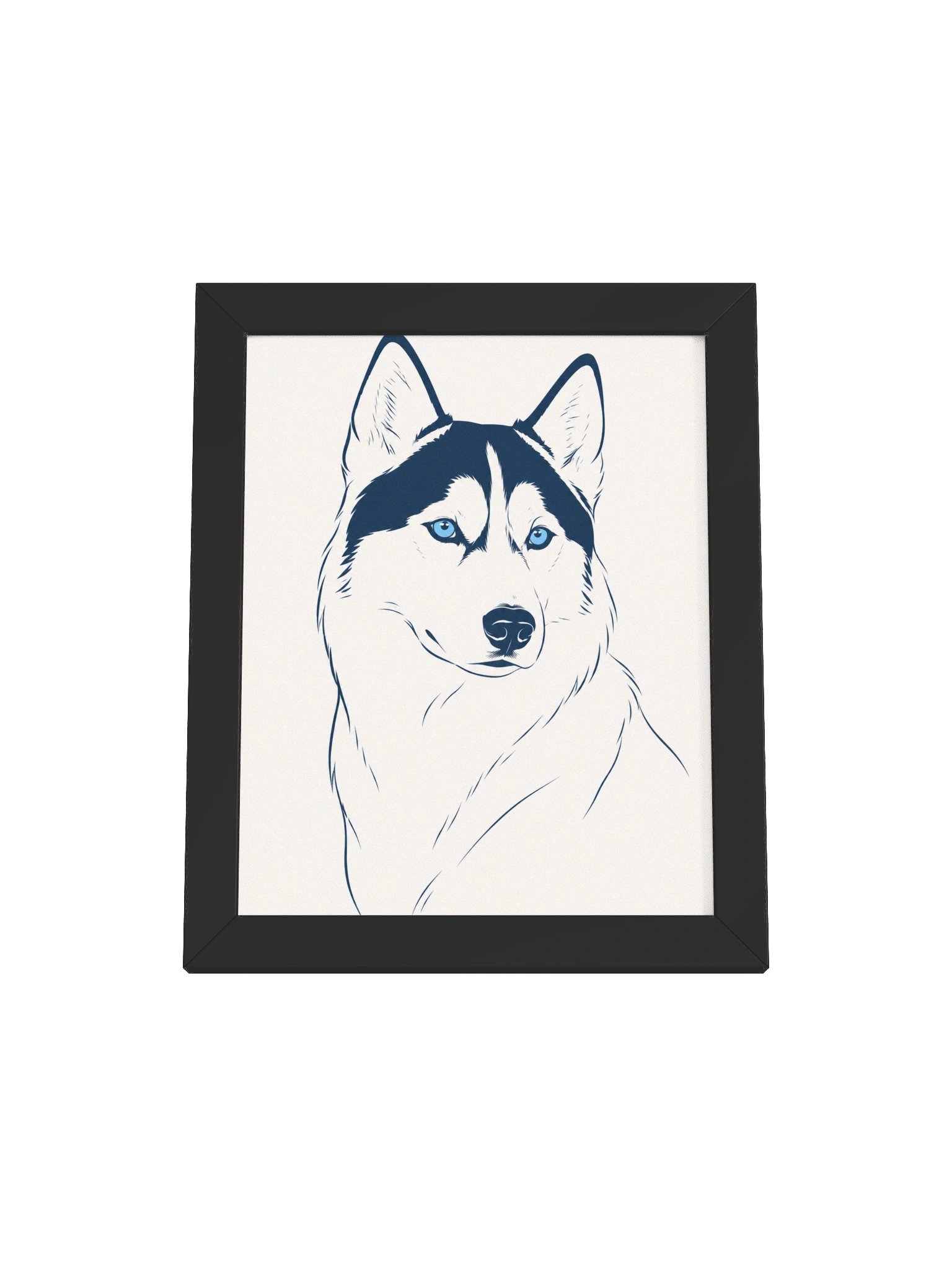 Blue-Eyed Husky Framed Matte Poster product image (1)