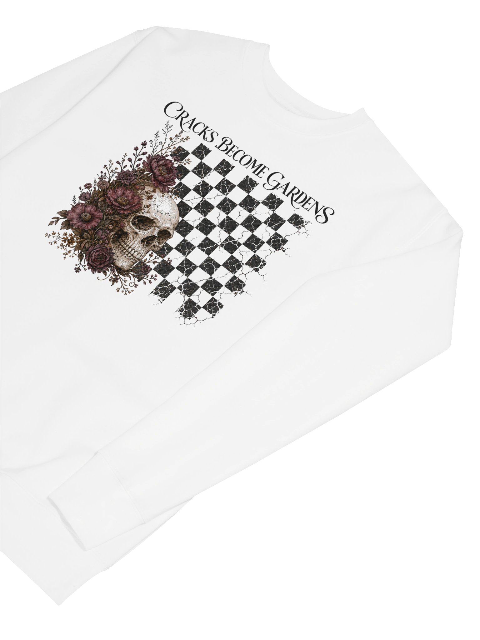 Cracks Become Gardens Gothic Floral Sweatshirt | Cotton Heritage Premium Sweatshirt product image (134)